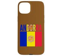 Drapeau Andorre Fierté Nationale Couleurs Pays Coque pour iPhone 15 Plus