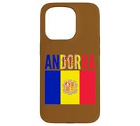 Drapeau Andorre Fierté Nationale Couleurs Pays Coque pour iPhone 15 Pro