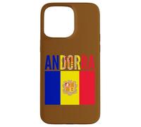 Drapeau Andorre Fierté Nationale Couleurs Pays Coque pour iPhone 15 Pro Max