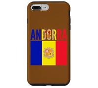 Drapeau Andorre Fierté Nationale Couleurs Pays Coque pour iPhone 7 Plus/8 Plus