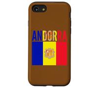 Drapeau Andorre Fierté Nationale Couleurs Pays Coque pour iPhone SE (2020) / 7/8