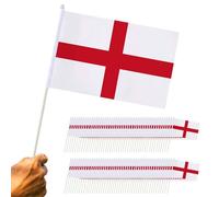 Drapeau anglais 100pcs 5,5x8,3 pouces Flag en anglais en polyester sur les bâtons Patriotique Patriotique pour l'événement sport et plus