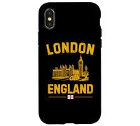 Drapeau Anglais Big Ben Westminster Abbey de Londres Angleterre Coque pour iPhone X/XS