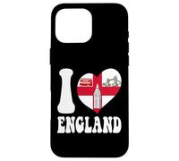 Drapeau Anglais « I Love London England » en Forme de cœur pour Papa, Maman, Tante Coque pour iPhone 16 Pro Max