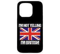 Drapeau Anglais « I'm Not Yelling » Coque pour iPhone 15 Pro