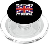 Drapeau Anglais « I'm Not Yelling » PopSockets PopGrip pour MagSafe
