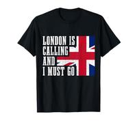 Drapeau anglais London Is Calling And I Must Go T-Shirt