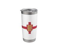 Drapeau anglais Royal Arms Croix de Saint Georges Gobelet isotherme en acier inoxydable double paroi