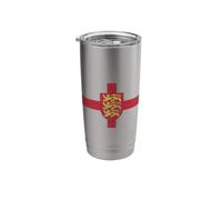 Drapeau anglais Royal Arms Croix de Saint Georges Gobelet isotherme en acier inoxydable double paroi