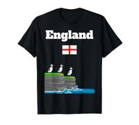 Drapeau Anglais Souvenir de Voyage pour Amoureux des macareux T-Shirt