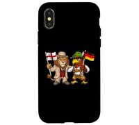 Drapeau Angleterre Allemagne Racines anglaises UK allemandes Coque pour iPhone X/XS