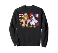 Drapeau Angleterre France Racines anglaises UK françaises Sweatshirt