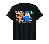 Drapeau Angleterre Nigeria britanno anglaises UK nigérianes T-Shirt