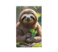 Drapeau animal paresseux mon esprit 0,9 x 1,5 m double face ne se décolore pas, drapeau de jardin avec bannière extérieure en laiton, décoration pour cour, porche, pelouse