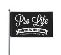 Drapeau anti-avortement 3x5 « Drapeau pro-vie » « Dieu bénisse l'enfant » « Ne marchez pas sur mon béb頻 « Priez pour mettre fin à l'avortement » « Arrêtez l'avortement maintenant » « Défendez les sa