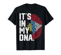 Drapeau Antigua-et-Barbuda avec Empreintes digitales T-Shirt