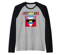Drapeau Antigua-et-Barbuda Fierté Patriotique Caraïbes Manche Raglan