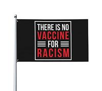 Drapeau antiraciste 3x5 Make Racism Wrong Again Drapeau Blm Black Lives Matter Pas de vaccin contre le racisme Drapeau antiraciste Pas de mât de drapeau