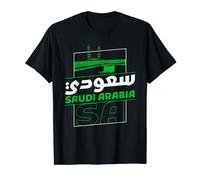 Drapeau Arabie Saoudite SA Mecque Calligraphie Saoudite T-Shirt