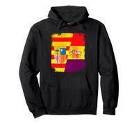 Drapeau Aragon et Espagne républicaine, République espagnole. Sweat à Capuche