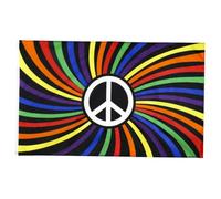 Drapeau Arc-en-ciel 90x150cm en Polyester, Réutilisable | Décoration Extérieure et Fête, Usage Lgbt et Mouvements Sociaux, 1 Pièce