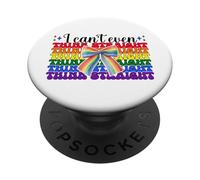 Drapeau Arc-en-Ciel Amusant Gay Pride I Can't Even Think Straight PopSockets PopGrip Adhésif