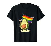 Drapeau Arc-en-Ciel d’Avocat CSD Pride Kawaii LGBTQ Queer T-Shirt