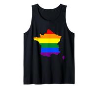 Drapeau Arc-en-Ciel France Fierté LBGTQ Queer Gay Homo Débardeur