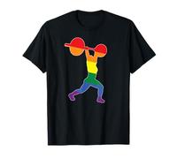 Drapeau Arc-en-Ciel Gay Pride pour haltérophilie T-Shirt