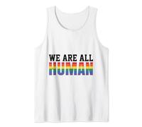 Drapeau arc-en-ciel LGBT Nous sommes tous humains Débardeur