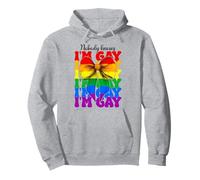Drapeau arc-en-ciel LGBTQ « Nobody Knows I'm Gay Pride » Sweat à Capuche