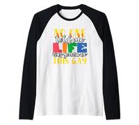 Drapeau Arc-en-Ciel « Nobody Told Me Life This Gay Pride » LGBTQ Manche Raglan