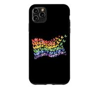Drapeau Arc-en-Ciel Papillons Gay Pride Mois Art Homosexualité Coque pour iPhone 11 Pro Max