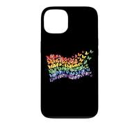 Drapeau Arc-en-Ciel Papillons Gay Pride Mois Art Homosexualité Coque pour iPhone 13