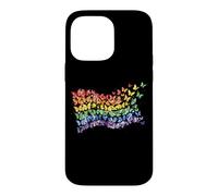 Drapeau Arc-en-Ciel Papillons Gay Pride Mois Art Homosexualité Coque pour iPhone 14 Pro Max