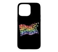 Drapeau Arc-en-Ciel Papillons Gay Pride Mois Art Homosexualité Coque pour iPhone 15 Pro Max