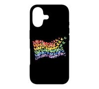 Drapeau Arc-en-Ciel Papillons Gay Pride Mois Art Homosexualité Coque pour iPhone 17