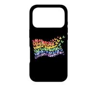 Drapeau Arc-en-Ciel Papillons Gay Pride Mois Art Homosexualité Coque pour iPhone 17 Pro