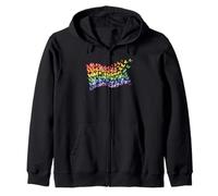 Drapeau Arc-en-Ciel Papillons Gay Pride Mois Art Homosexualité Sweat à Capuche