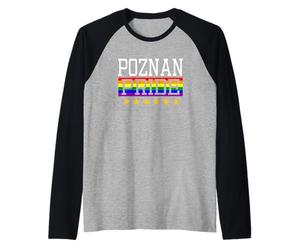 Drapeau Arc-en-Ciel Poznan Pride Pologne Gay Lesbienne Queer LGBT Manche Raglan