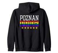 Drapeau Arc-en-Ciel Poznan Pride Pologne Gay Lesbienne Queer LGBT Sweat à Capuche