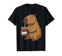 Drapeau Argentin Capybara Yerba Mate Mignon Capybara Argentine T-Shirt
