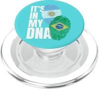 Drapeau Argentin Et Brésilien Mix DNA Heritage PopSockets PopGrip pour MagSafe