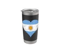 Drapeau Argentine Génial du Fier Argentin Racines Argentines Gobelet isotherme en acier inoxydable double paroi
