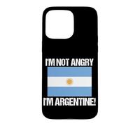 Drapeau Argentine I'm Not Angry Argentine Coque pour iPhone 15 Pro Max