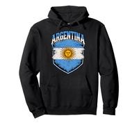 Drapeau Argentine Soleil Vintage Heritage Shield Pride Art Sweat à Capuche