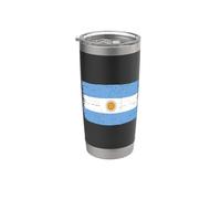 Drapeau Argentine Vintage Fier Argentin Racines Argentines Gobelet isotherme en acier inoxydable double paroi