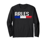 Drapeau Arles France Souvenir de Voyage pour Les locaux et Les touristes Manche Longue