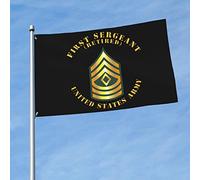 Drapeau Armée - Premier Sous-Officier - Sergent-Chef - Retraité Double Face Bannière De Cour Amusant Décoration De Jardin Pour Patio Ferme Balcon 3X5 Ft