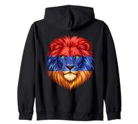 Drapeau Arménie Couleurs Tête de Lion Sweat à Capuche